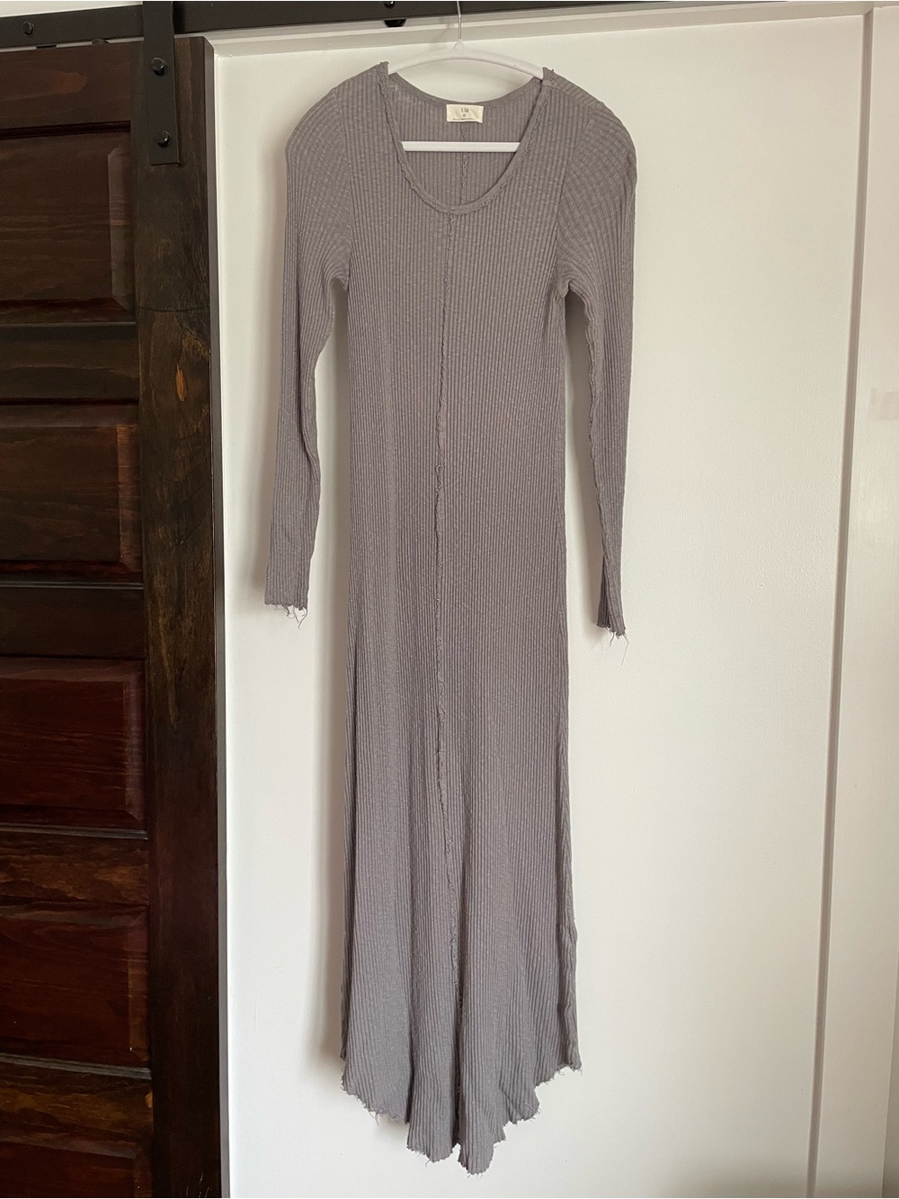 Anthropologie t.la Ribbed Long-Sleeve Midi Dress
